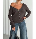 215814 ANTHRACITE CARDIGAN KNITWEAR