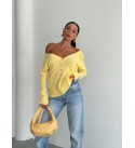 215817 YELLOW CARDIGAN KNITWEAR
