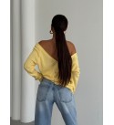 215817 YELLOW CARDIGAN KNITWEAR