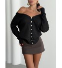 215828 BLACK CARDIGAN KNITWEAR