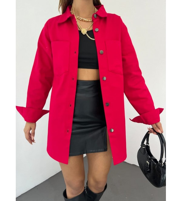 215833 RED SHIRT GABARDINE