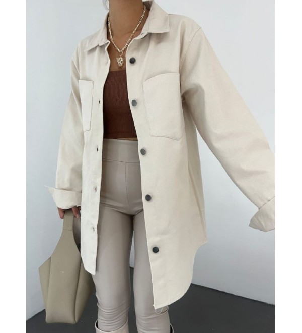 215835 CREAM SHIRT GABARDINE