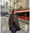 215838 COFFEE Mont-Caban FAUX LEATHER