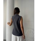 215853 AÇIK MAVİ YELEK ATLAS KUMAS