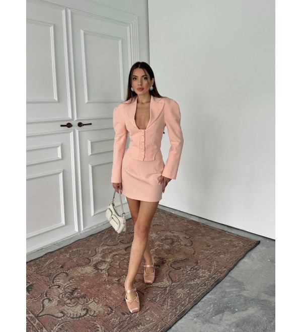 215855 PEMBE TAKIM AYROBİN KUMAŞ