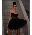215930 SİYAH ELBİSE TÜL