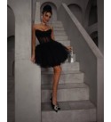 215930 SİYAH ELBİSE TÜL