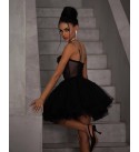 215930 SİYAH ELBİSE TÜL