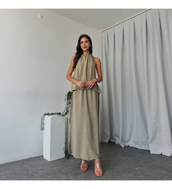 215931 VİZON TAKIM SATEN KUMAŞ