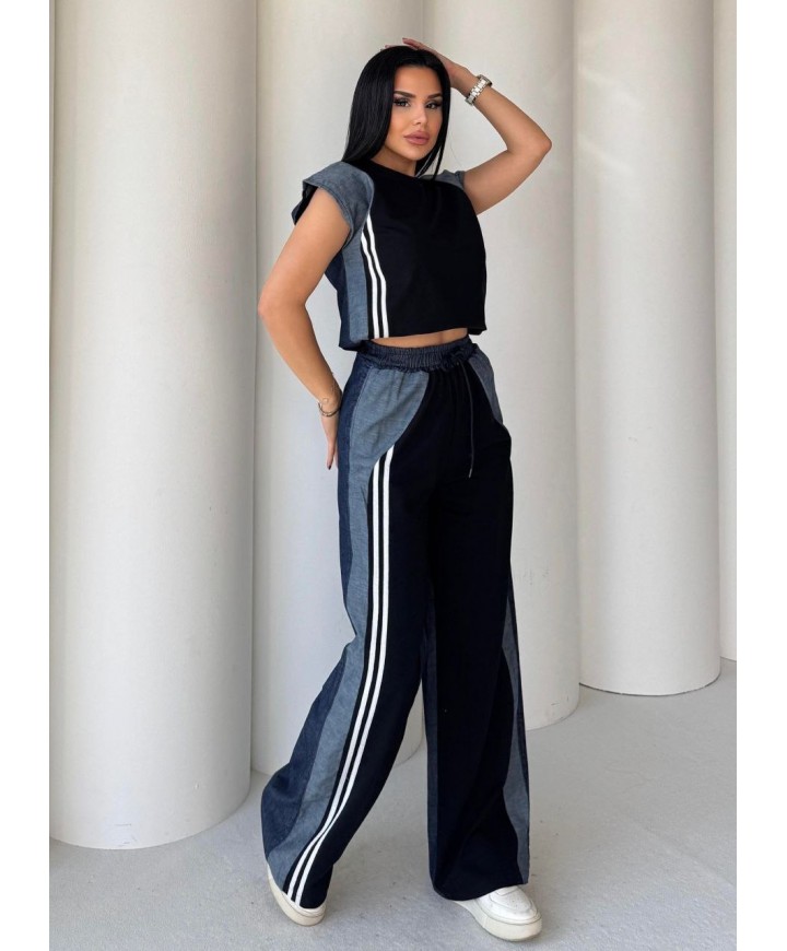215943 GARNİLİ EŞOFMAN TAKIM DENİM