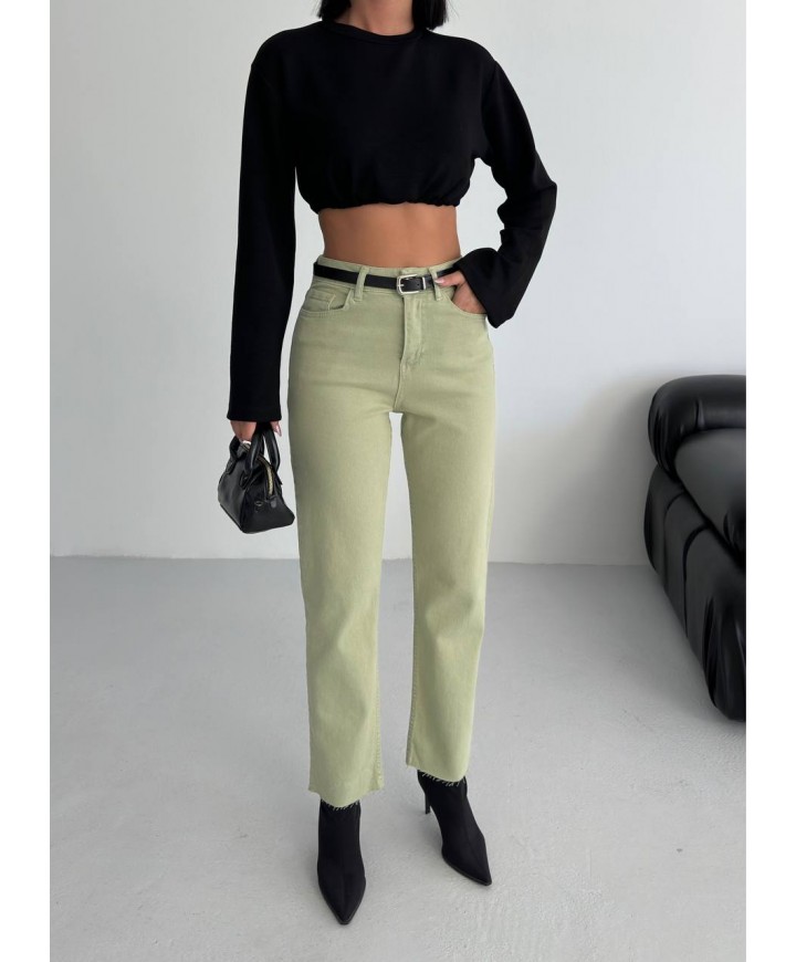 215954 GARNİLİ KOT PANTOLON DENİM