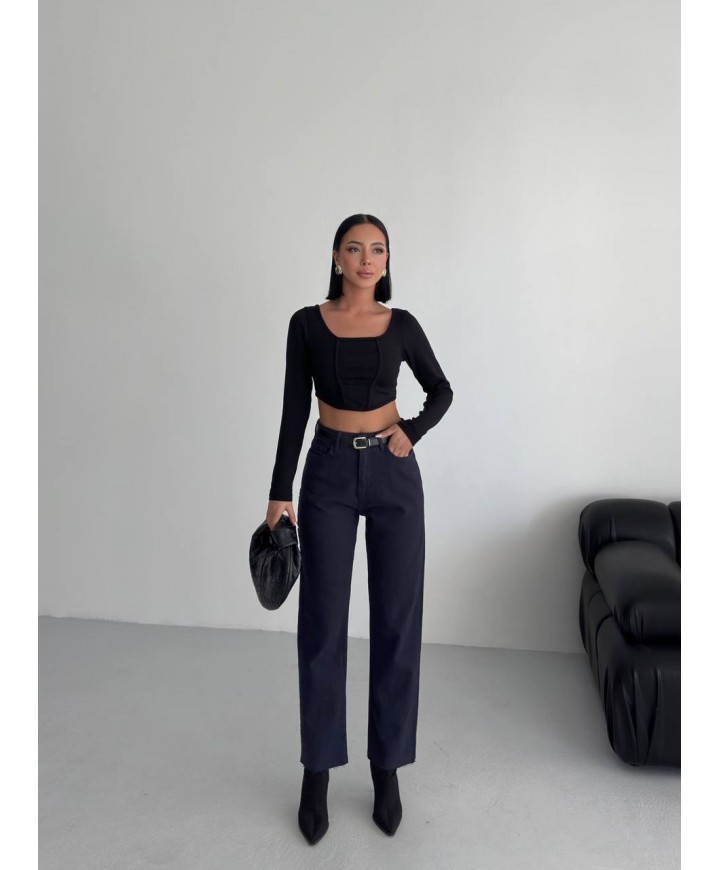 215956 GARNİLİ KOT PANTOLON DENİM