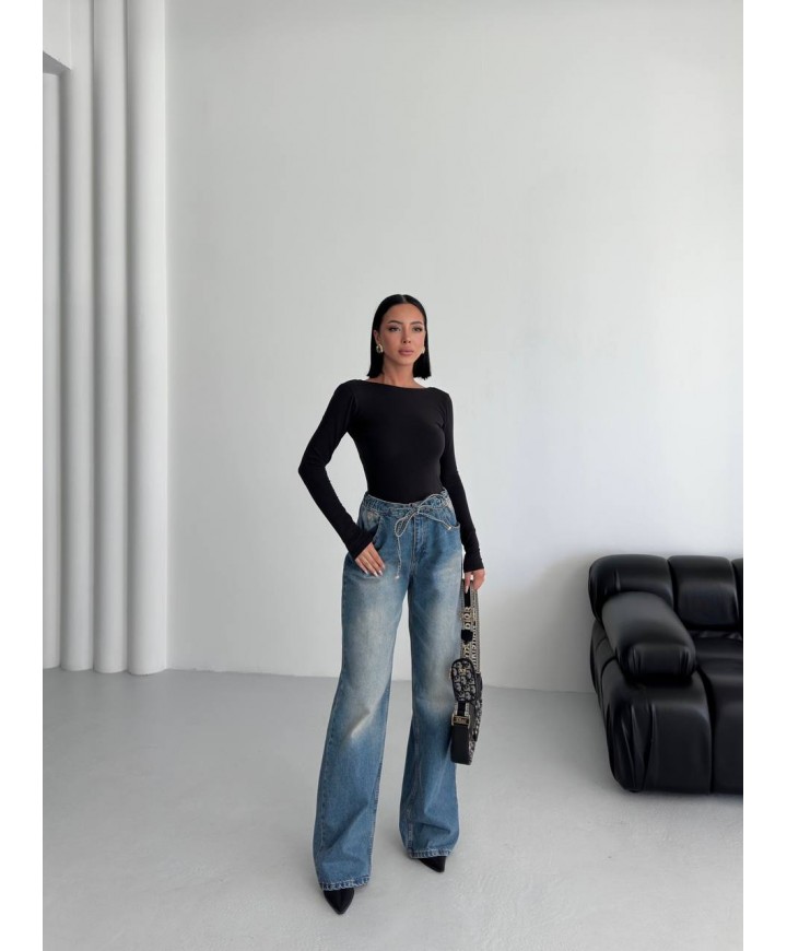 215959 GARNİLİ KOT PANTOLON DENİM