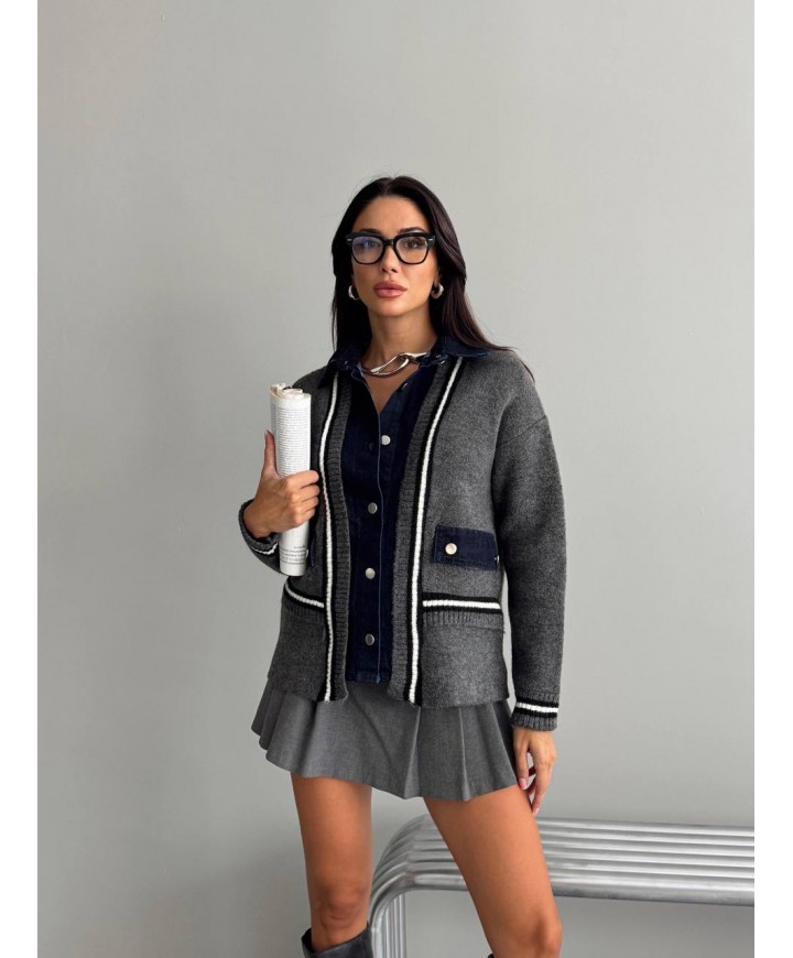 215964 ANTRASİT HIRKA TRİKO