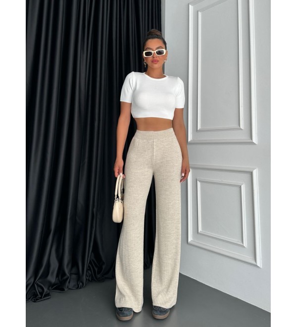 215998 CREAM TROUSERS KNITWEAR