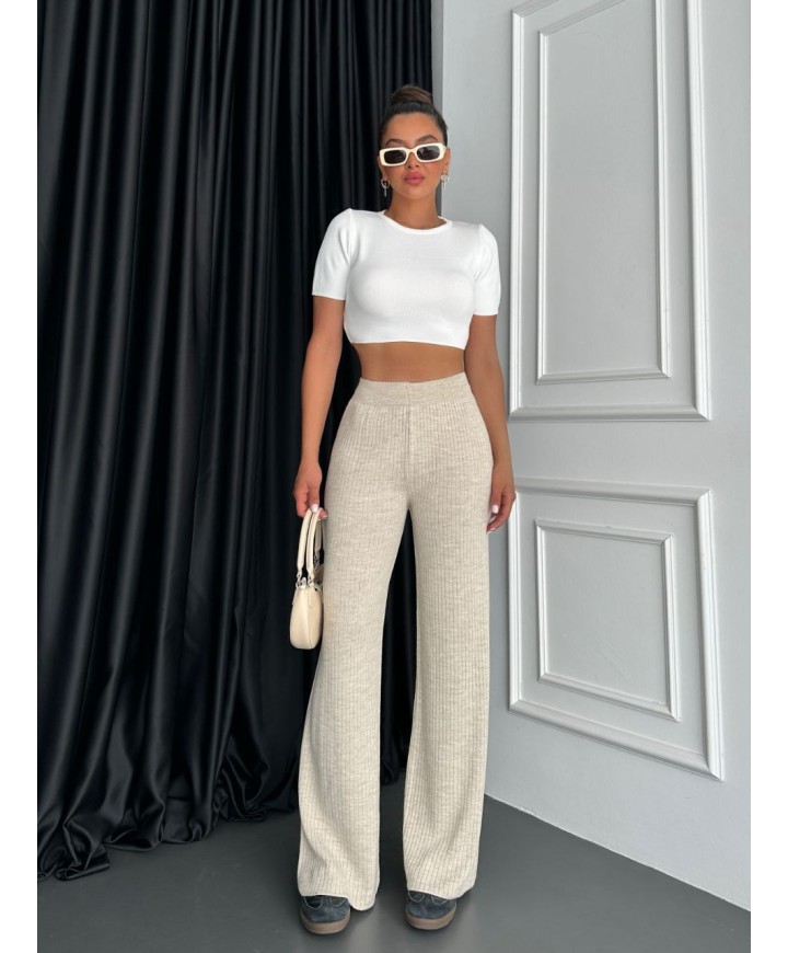 215998 KREM PANTOLON TRİKO