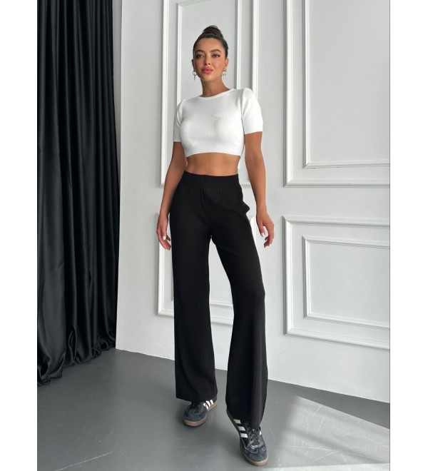 216002 BLACK TROUSERS KNITWEAR