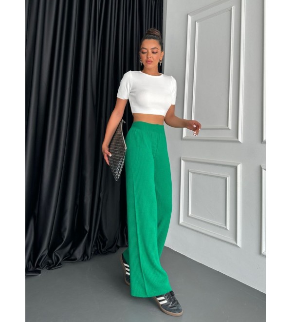 216003 GREEN TROUSERS KNITWEAR