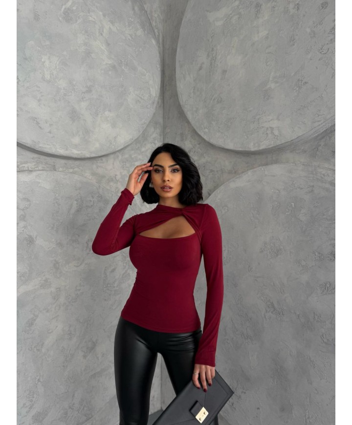 216015 BORDO BLUZ
