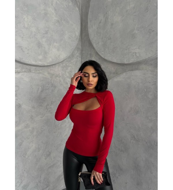 216019 RED BLOUSE