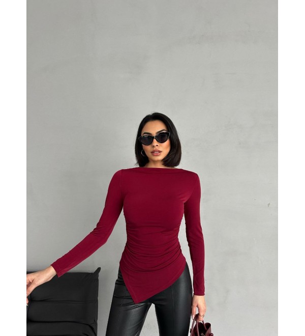 216021 Burgundy BLOUSE