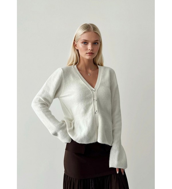 216077 Ecru CARDIGAN KNITWEAR