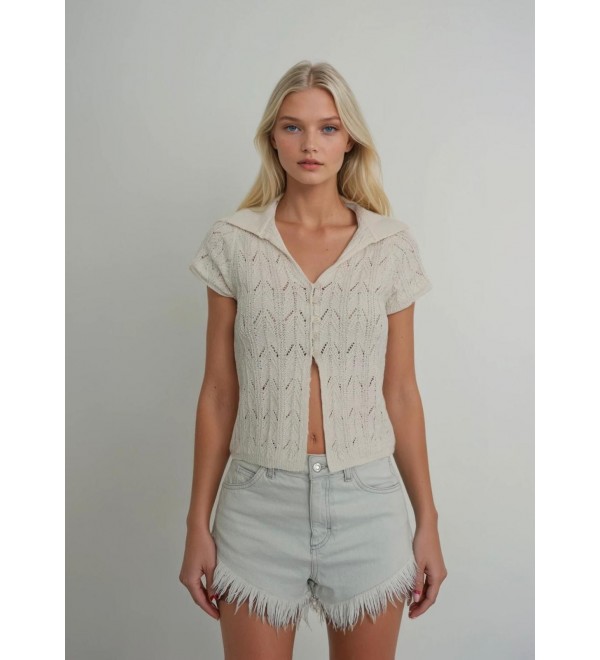 216082 Ecru CARDIGAN KNITWEAR
