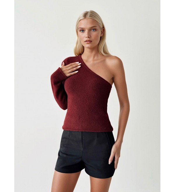 216091 BORDO KAZAK TRİKO