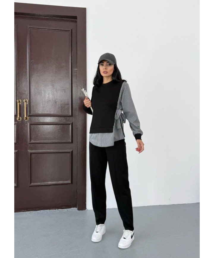 216112 SİYAH TAKIM TERİKOTON