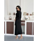 216115 SİYAH ELBİSE MODAL KUMAŞ