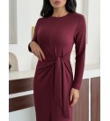 216117 BORDO ELBİSE MODAL KUMAŞ