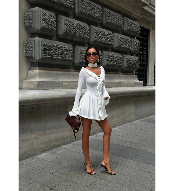 216133 EKRU ELBİSE