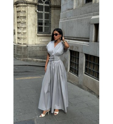 216138 GRİ ELBİSE...