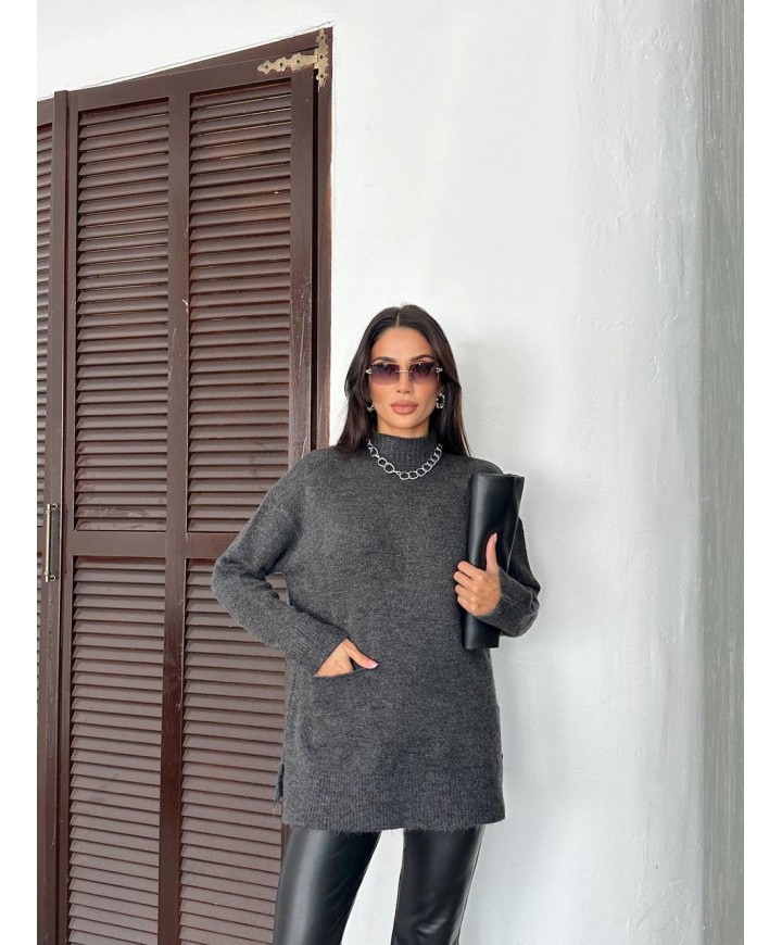 216143 GRİ KAZAK TRİKO