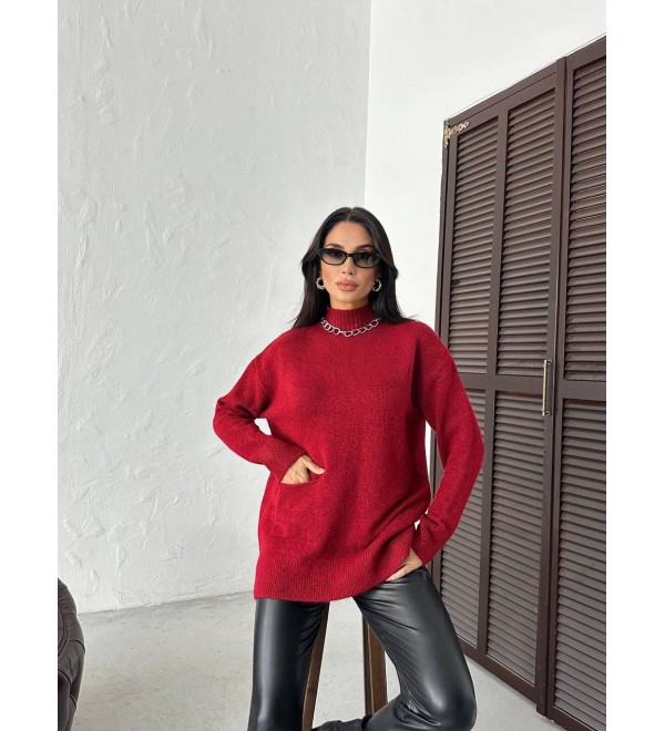 216144 BORDO KAZAK TRİKO