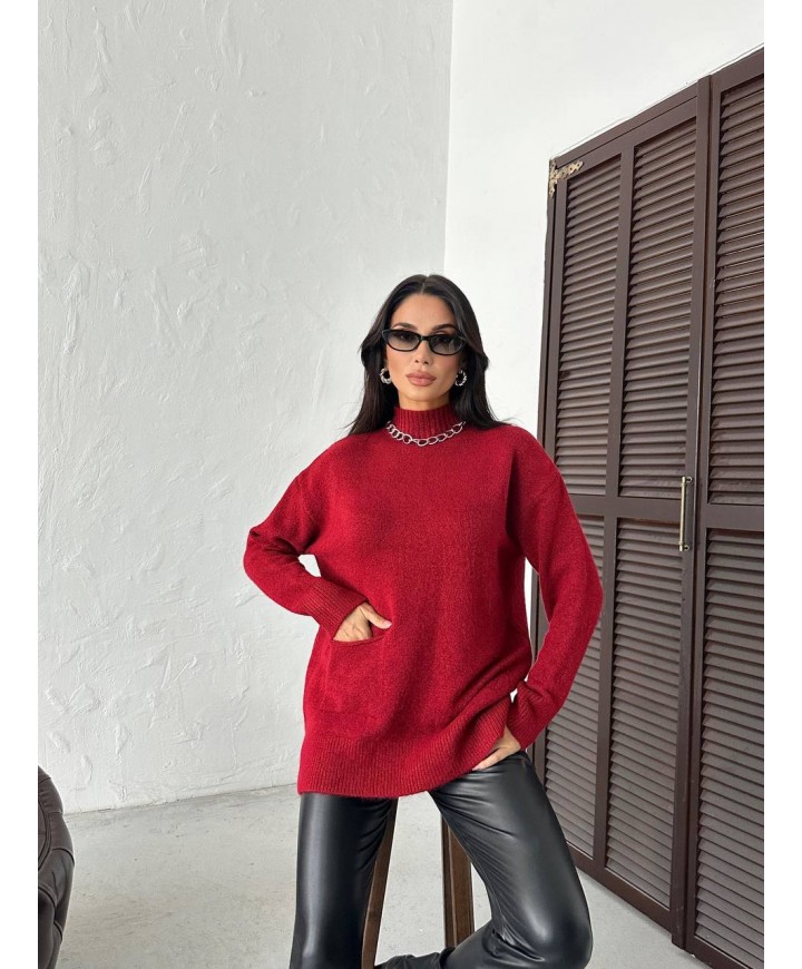 216144 BORDO KAZAK TRİKO