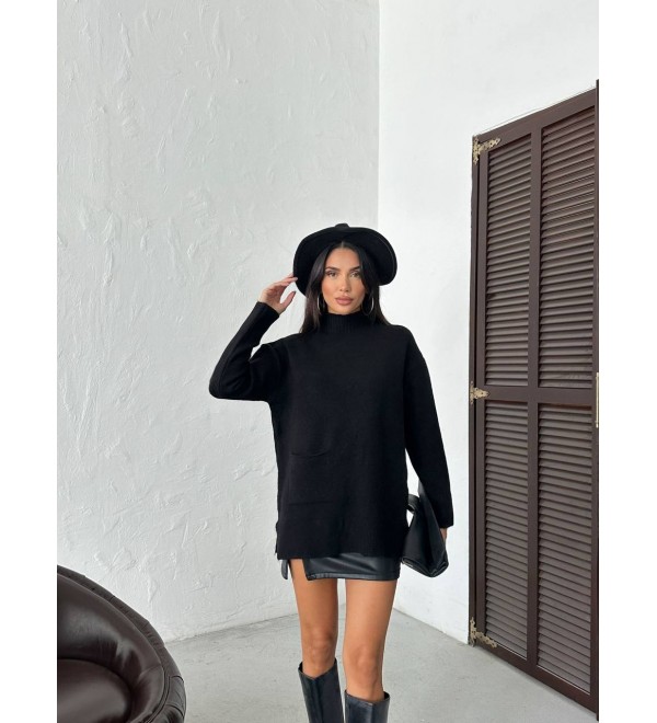 216146 SİYAH KAZAK TRİKO
