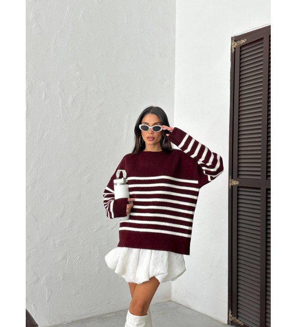 216147 BORDO KAZAK TRİKO
