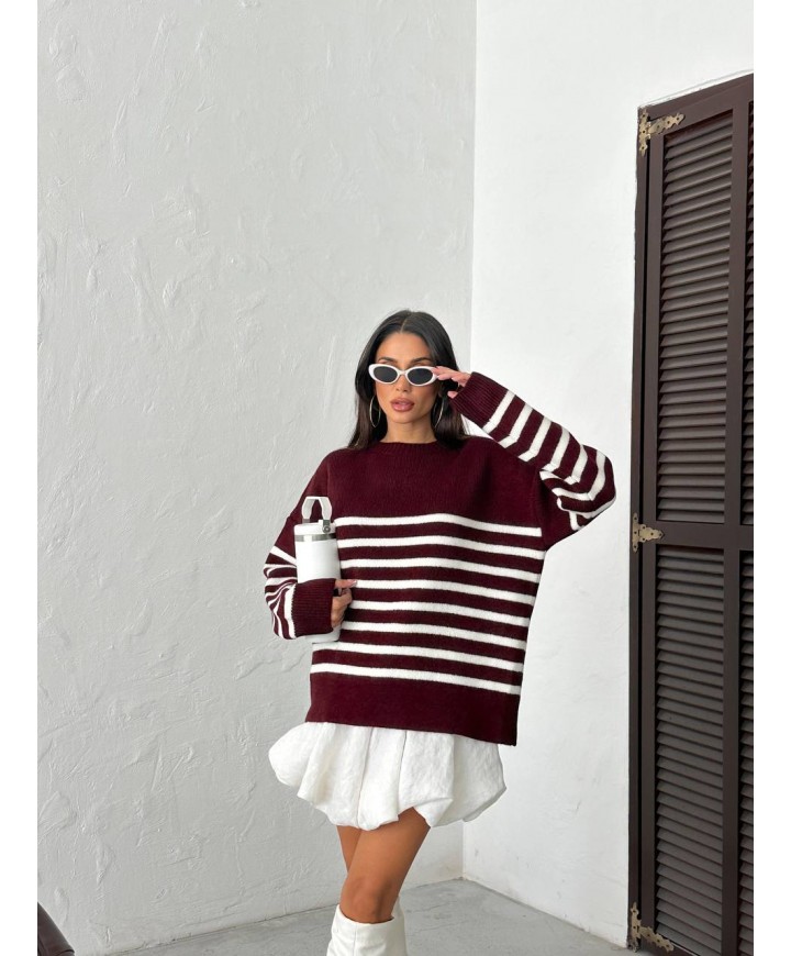 216147 BORDO KAZAK TRİKO