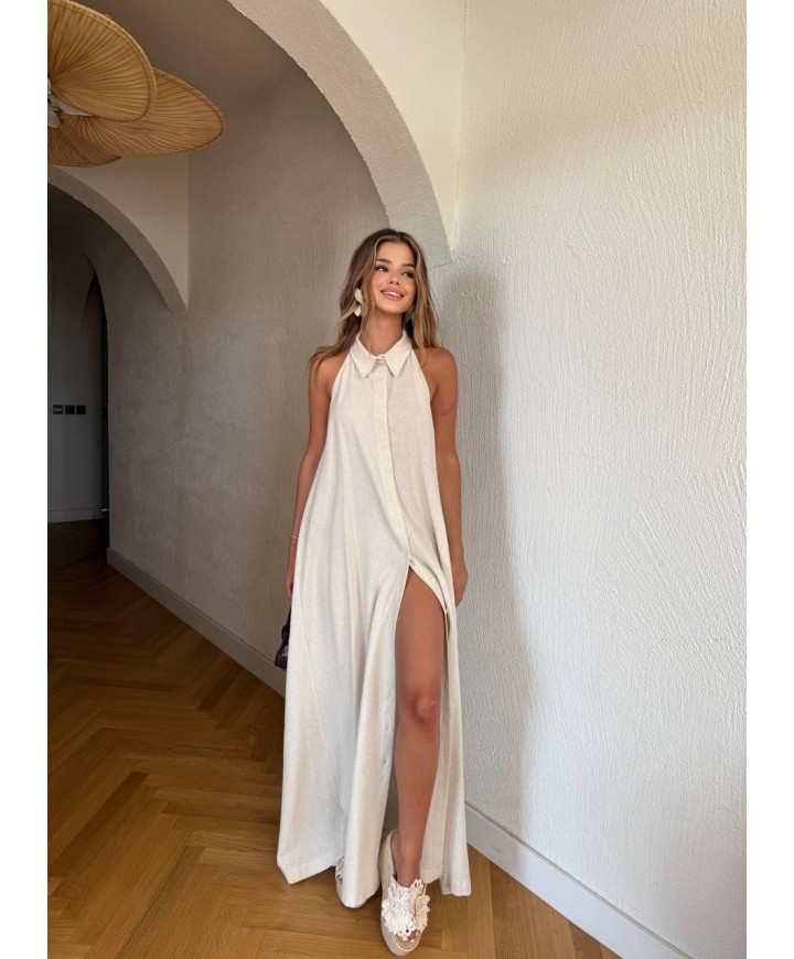 216183 EKRU ELBİSE