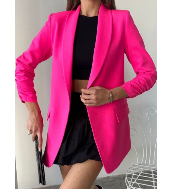 216213 PEMBE CEKET ATLAS KUMAS