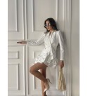 216238 EKRU ELBİSE ATLAS KUMAS