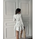 216238 EKRU ELBİSE ATLAS KUMAS