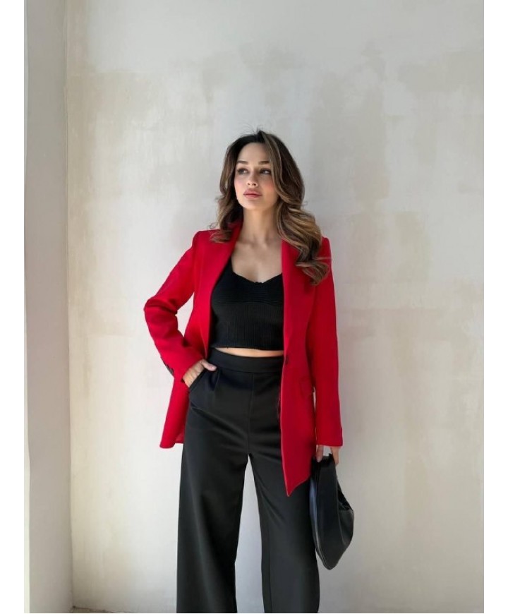 216245 KIRMIZI CEKET ATLAS KUMAS