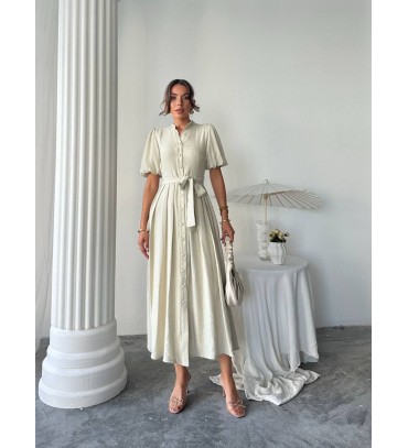 216250 KREM ELBİSE A...