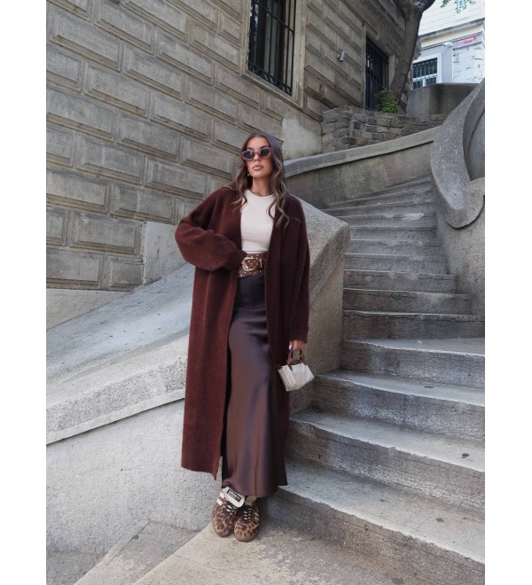 216262 COFFEE CARDIGAN KNITWEAR
