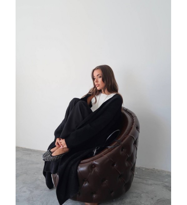 216265 BLACK CARDIGAN KNITWEAR