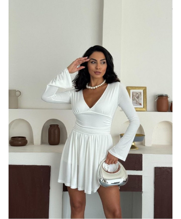 216274 EKRU ELBİSE SANDY KUMAŞ