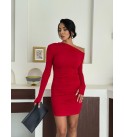 216281 KIRMIZI ELBİSE SANDY KUMAŞ