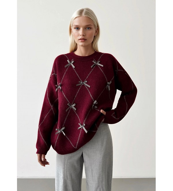 216284 BORDO KAZAK TRİKO